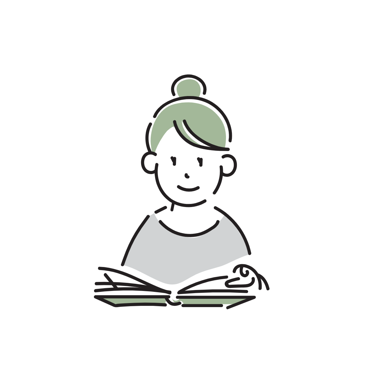 読書イラスト